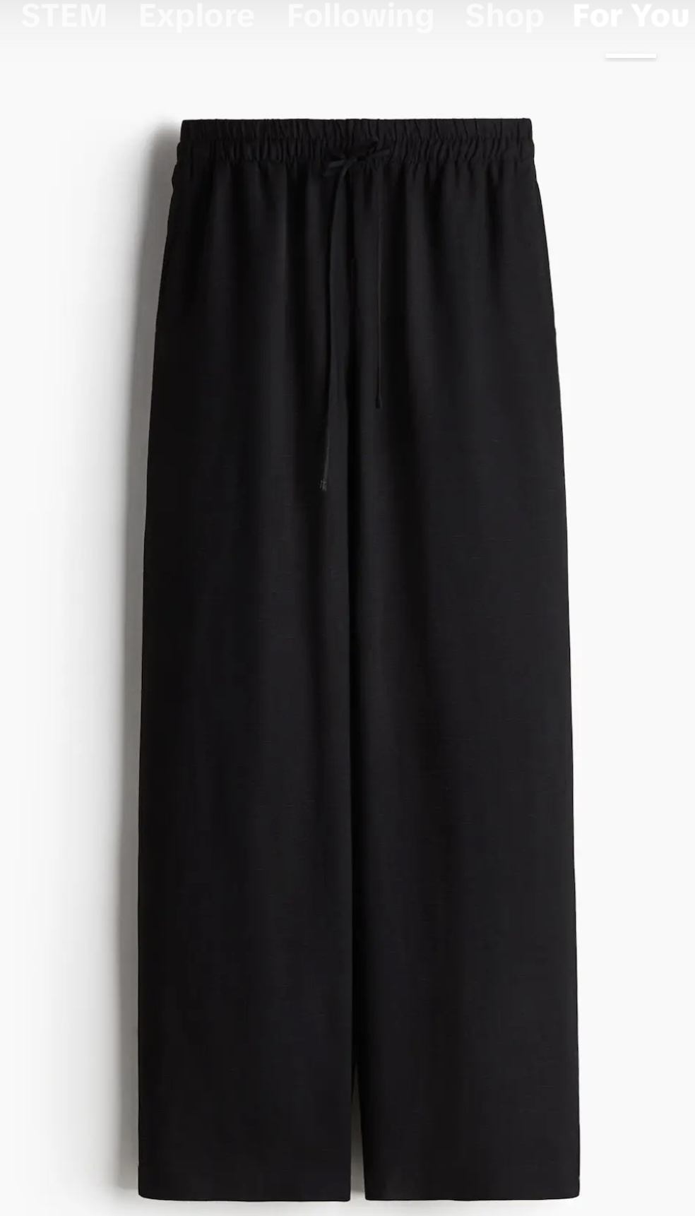 h&m women's linen pants